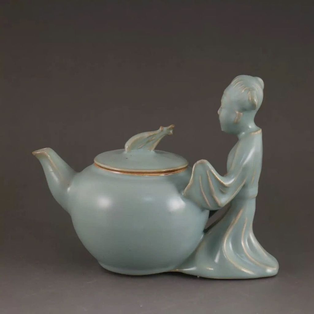  Ấm Gốm Sứ Men Ngọc Phong Cách Sưu Tầm BKCECN-9728 