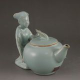  Ấm Gốm Sứ Men Ngọc Phong Cách Sưu Tầm BKCECN-9728 