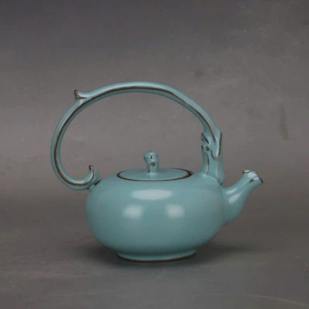  Ấm Gốm Sứ Men Ngọc Quai Xách BKCECN-9729 