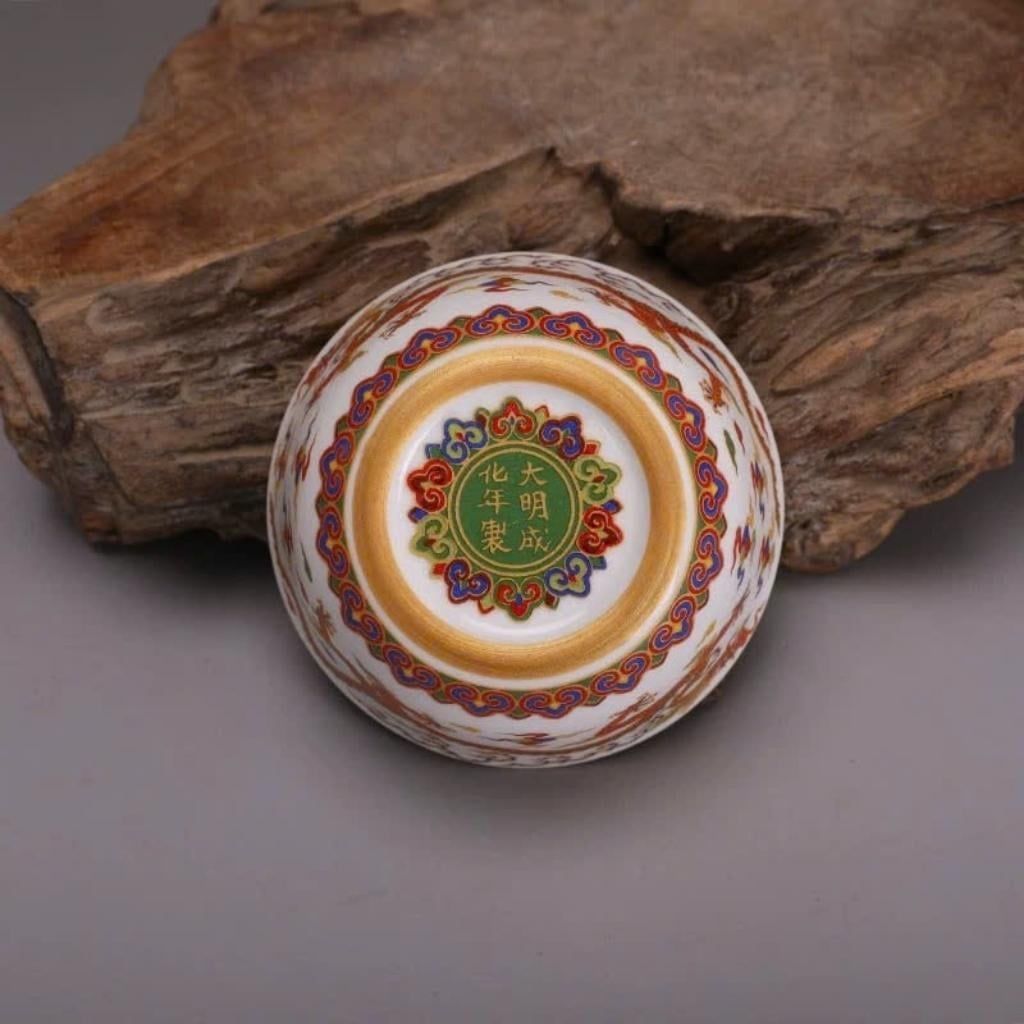  Bát Sứ Trắng Vẽ Rồng Phượng Cổ Điển BKCECN-9731 