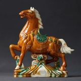  Tượng Ngựa Gốm Sứ Tam Thái BKCECN-9735 