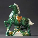  Tượng Ngựa Gốm Sứ Tam Thái BKCECN-9735 