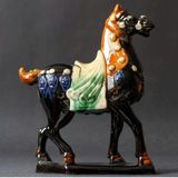  Tượng Ngựa Gốm Sứ Tam Thái Cổ Điển BKCECN-9736 