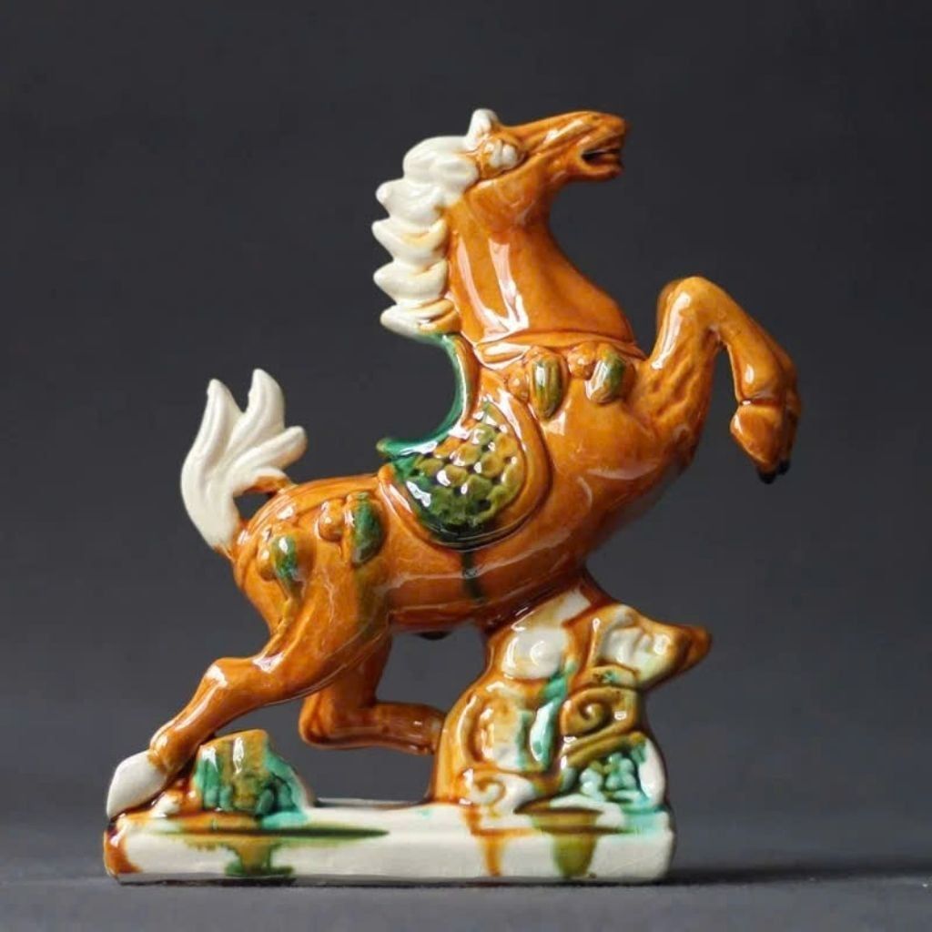  Tượng Ngựa Gốm Sứ Nhất Mã Phi Thiên BKCECN-9737 