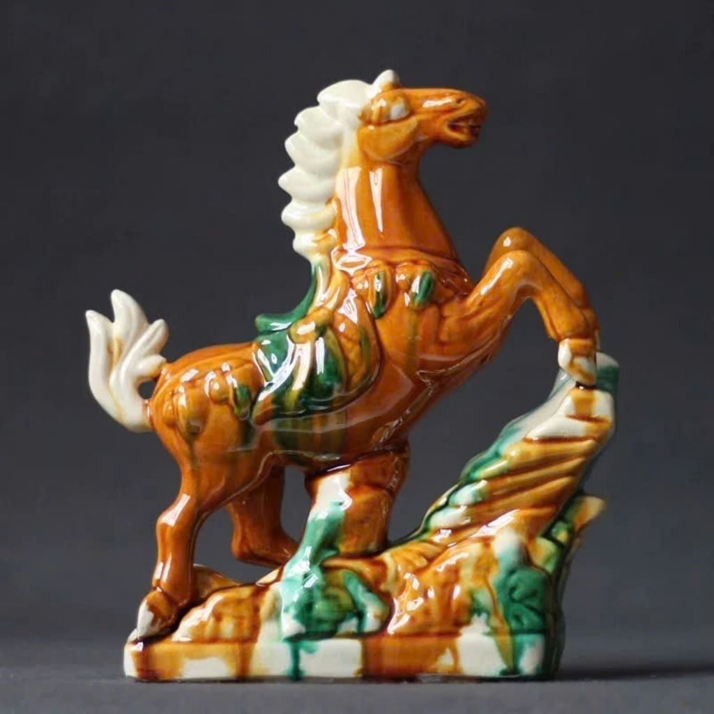  Tượng Ngựa Gốm Sứ Nhất Mã Phi Thiên BKCECN-9737 