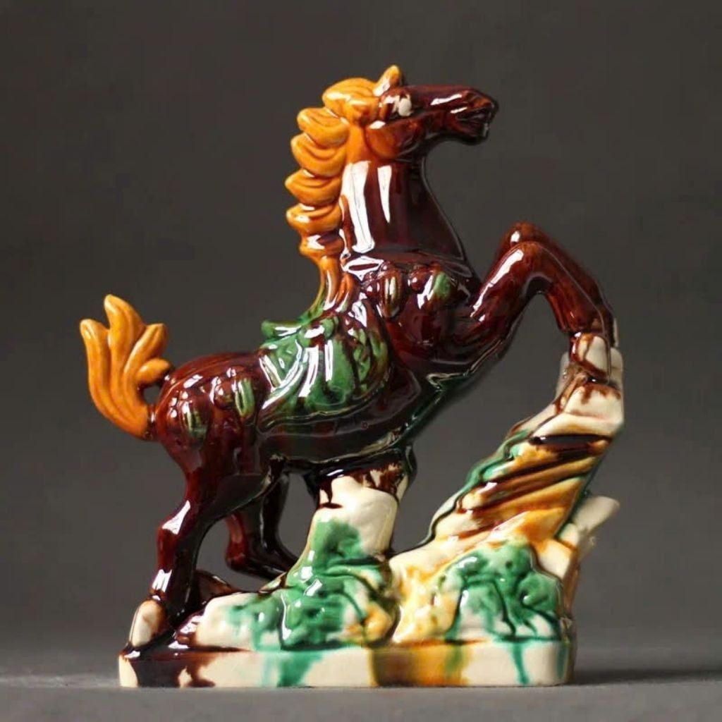  Tượng Ngựa Gốm Sứ Nhất Mã Phi Thiên BKCECN-9737 