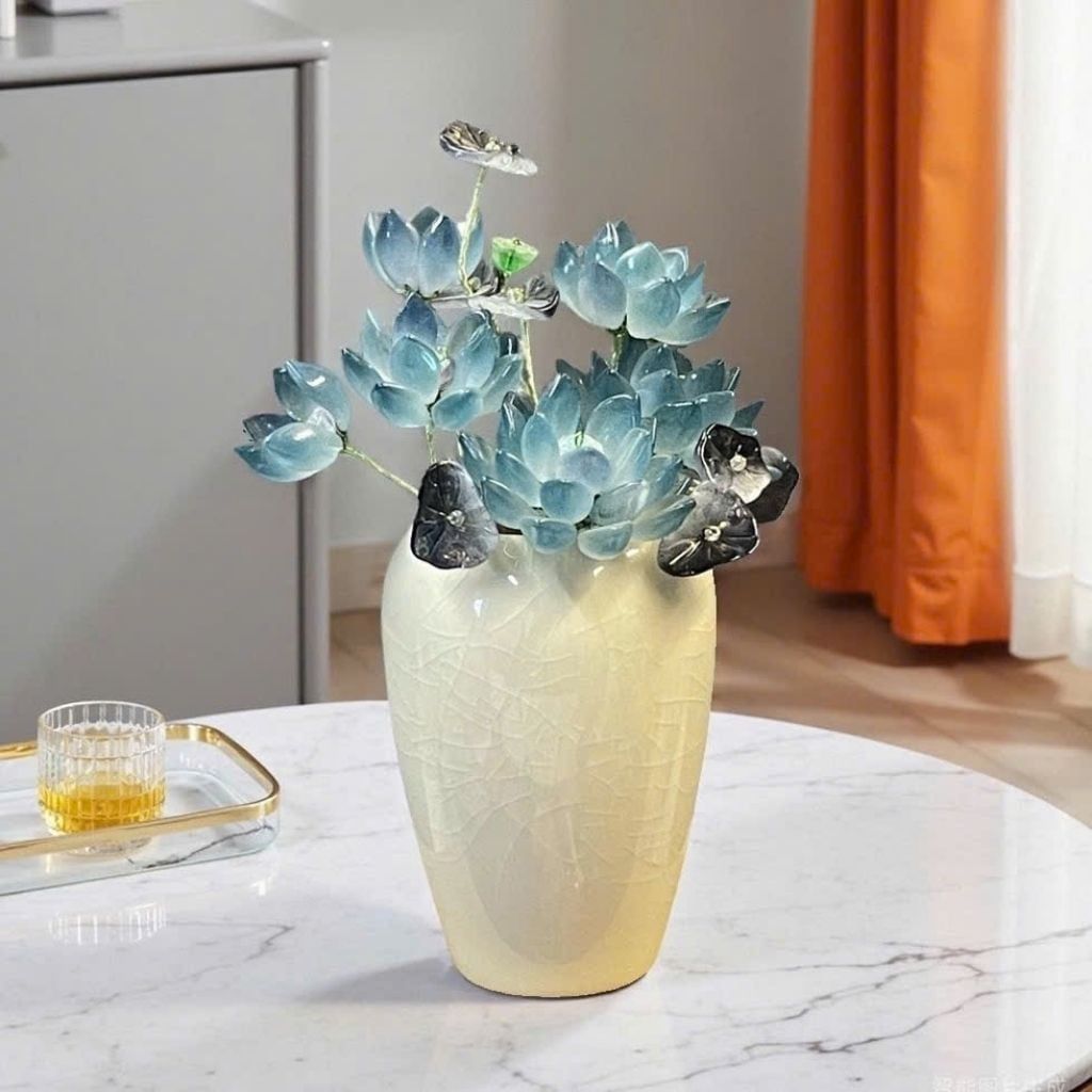  Bộ Bình Hoa Sen Đá Đỏ  BKCECN-9758 