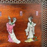  Khay Gỗ Gụ Khảm Tứ Đại Mỹ Nhân Decor Bàn Trà BKCECN-9771 