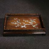  Khay Trà Gỗ Gụ Khảm Chim Hoa  BKCECN-9772 
