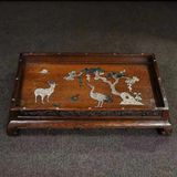  Khay Trà Gỗ Gụ Khảm Chim Hoa  BKCECN-9772 