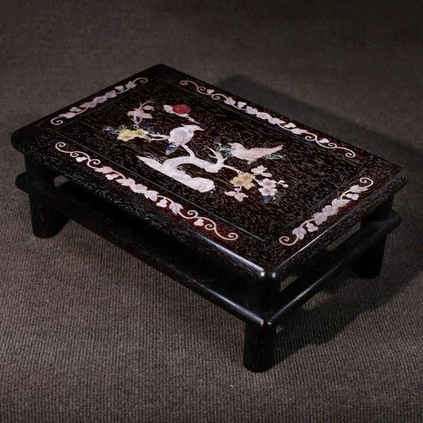  Khay Trà Gỗ Gụ Khảm Chim Hoa Cổ Điển BKCECN-9773 