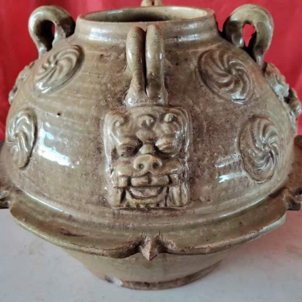  Bình Gốm Bầu Dẹt Cổ Điển Sưu Tầm BKCECN-9797 