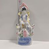  Tượng Gốm Quan Âm Cưỡi Cá Chép BKCECN-9801 