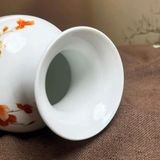  Bình Gốm Cắm Hoa Sứ Trắng Vẽ Chim BKCECN-9803 