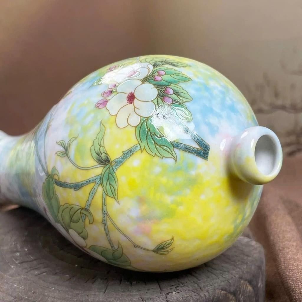  Bình Gốm Men Xưa Vẽ Cảnh Xuân Hòa Độc Đáo BKCECN-9837 