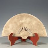  Quạt Gốm Sứ Vẽ Hoa Mai Điểu - Đồ Decor Cổ Điển BKCECN-9844 