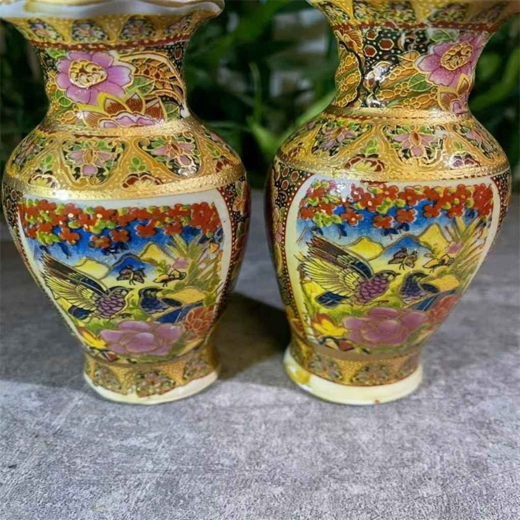  Cặp Bình Gốm Ngũ Sắc Decor Phú Quý BKCECN-9847 