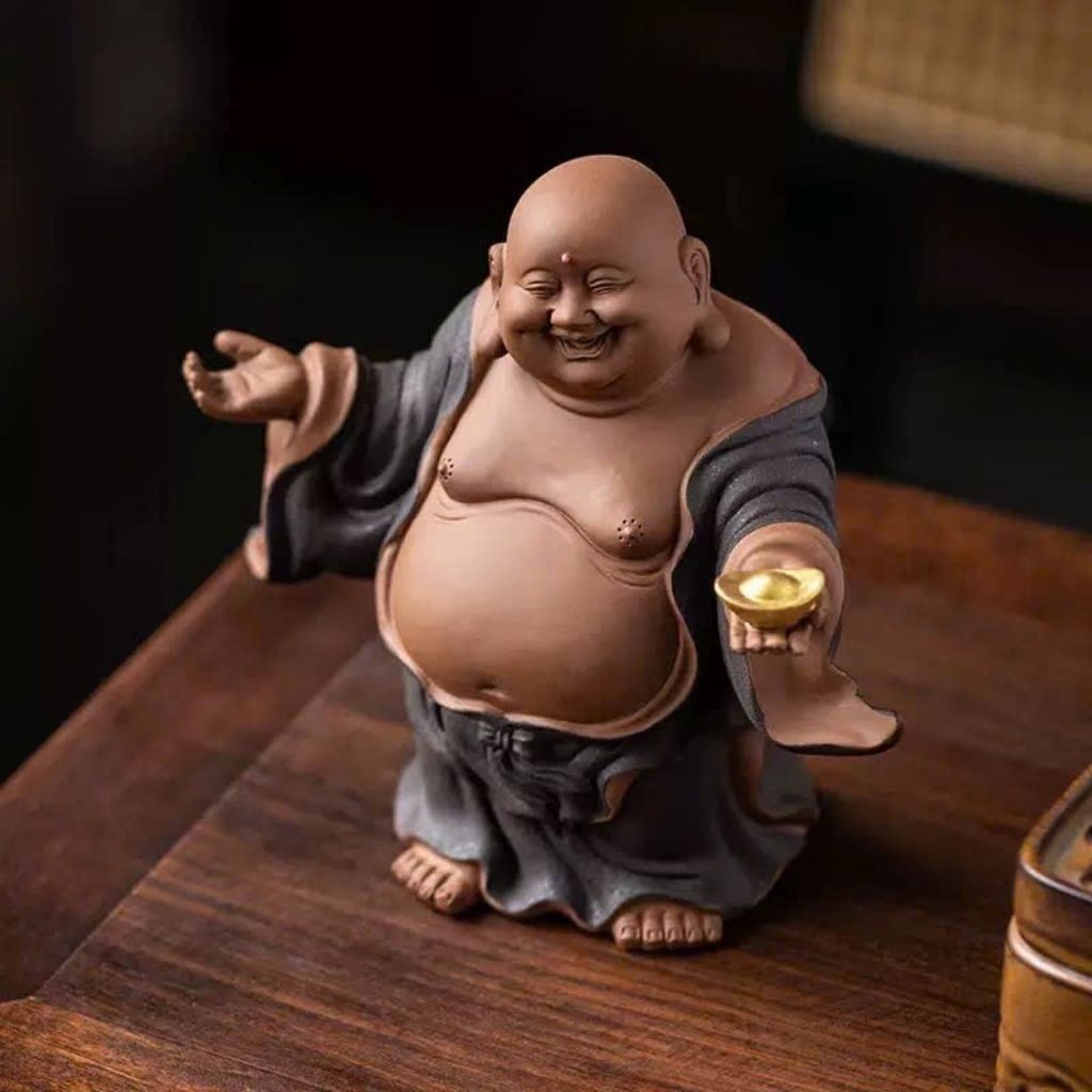  Bộ Tượng Phật Di Lặc Tài Lộc Bằng Gốm BKCECN-9849 