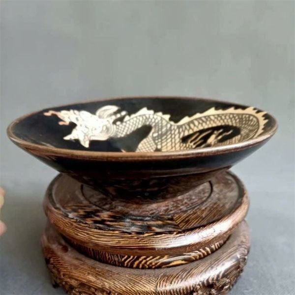  Bát Gốm Rồng Vàng – Đồ Sưu Tầm Phong Thủy BKCECN-9865 