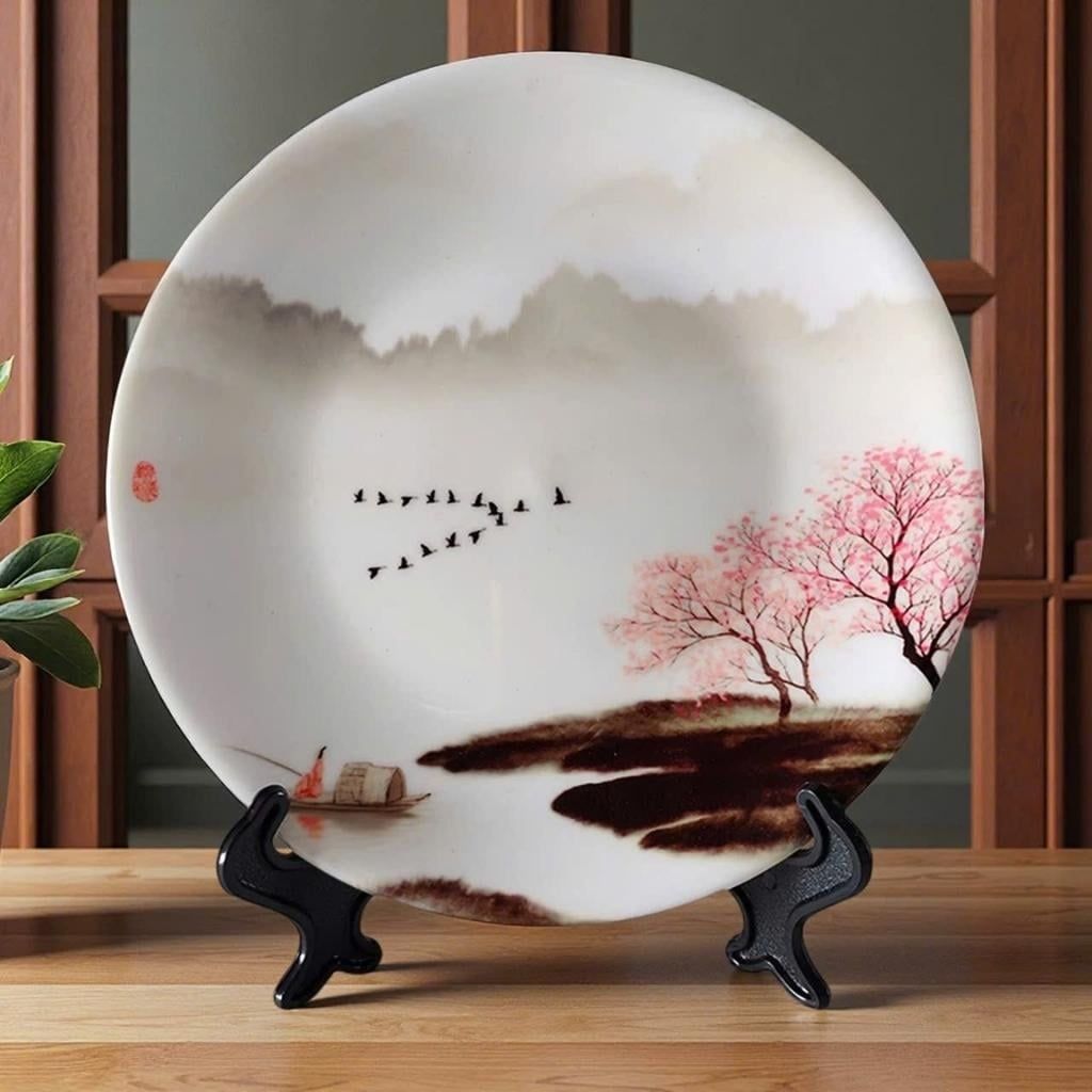  Đĩa Cảnh Gốm Sứ Thủy Mặc Decor BKCECN-9866 