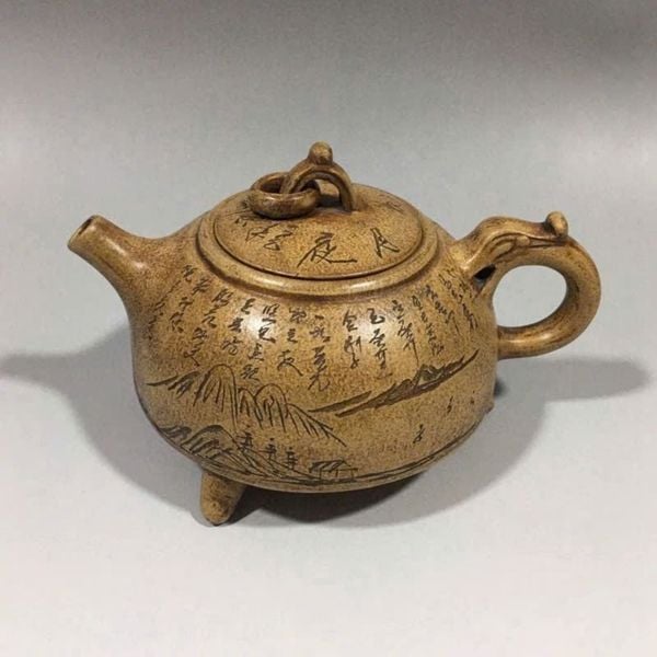  Ấm Trà Gốm Tam Túc Sưu Tầm BKCECN-9869 