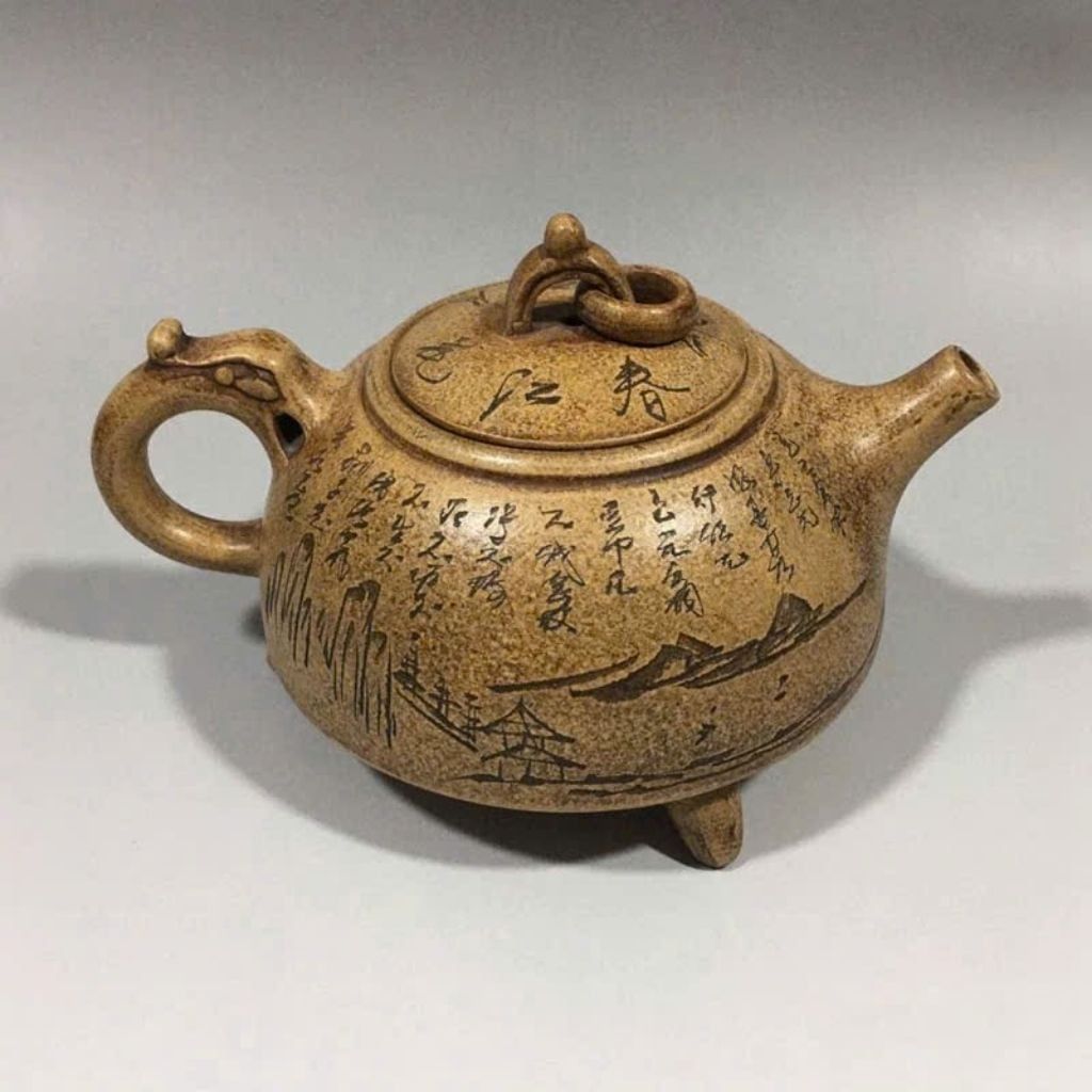  Ấm Trà Gốm Tam Túc Sưu Tầm BKCECN-9869 