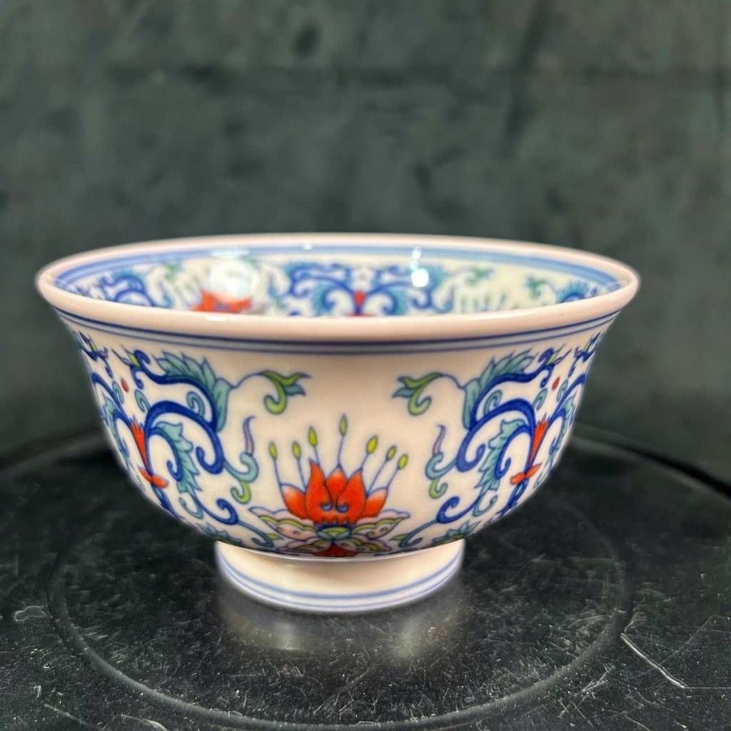  Bát Gốm Sứ Vẽ Hoa Sen Đấu Thái BKCECN-9870 