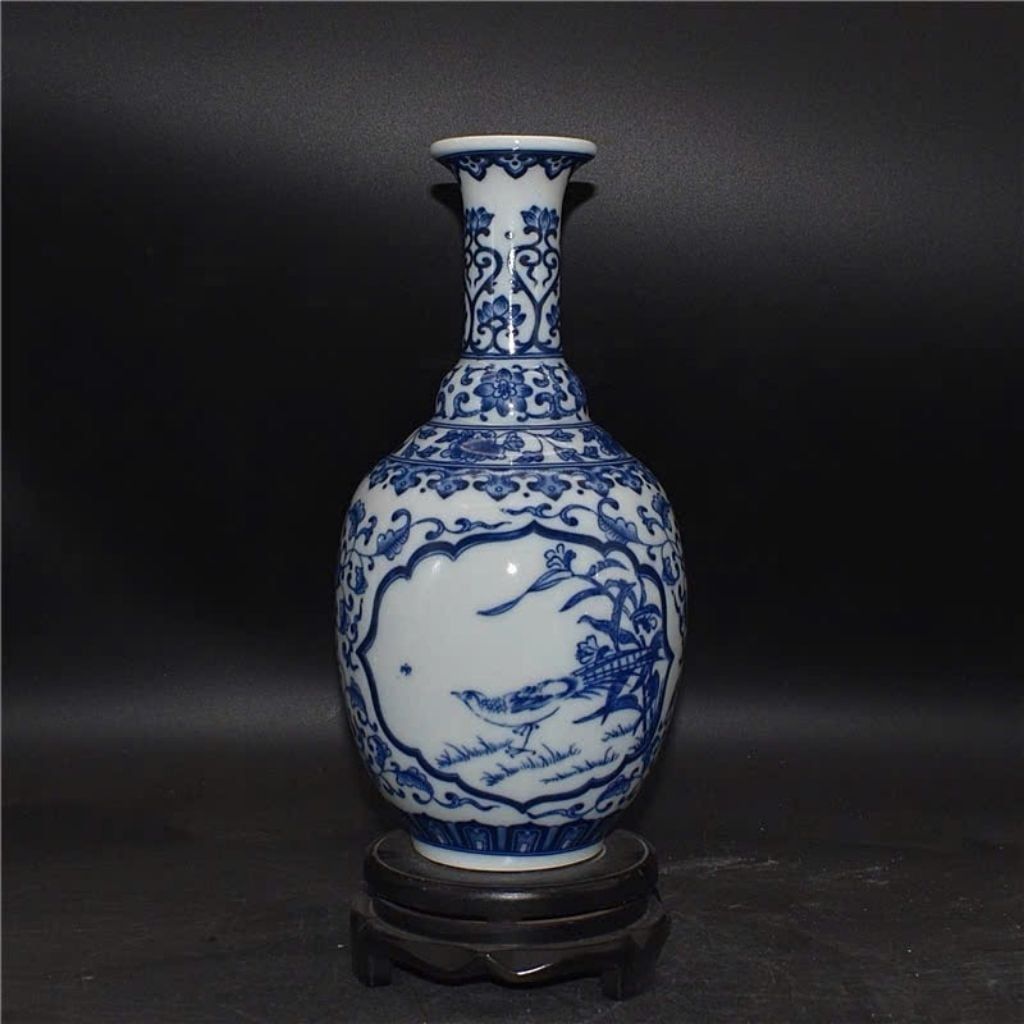  Bình Sứ Tứ Phương Chim Công Phú Quý BKCECN-9874 