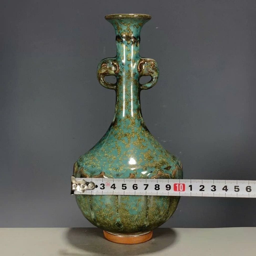  Bình Gốm Sứ Nhị Nhĩ Men Hỏa Biến BKCECN-9875 