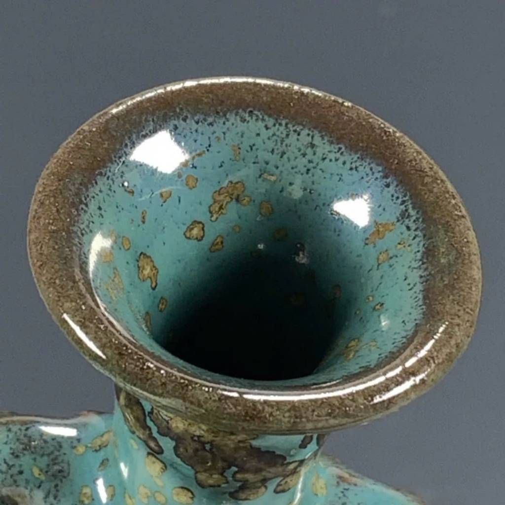  Bình Gốm Sứ Nhị Nhĩ Men Hỏa Biến BKCECN-9875 