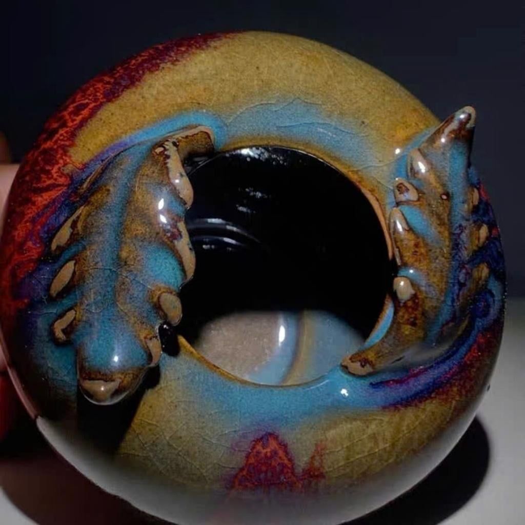  Bình Gốm Men Hỏa Biến Sưu Tầm Độc Bản BKCECN-9876 