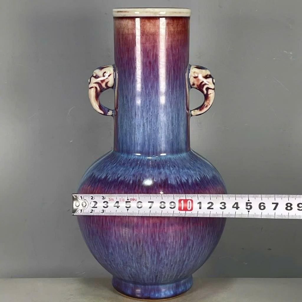  Bình Gốm Sưu Tầm Men Hỏa Biến Tai Voi BKCECN-9879 