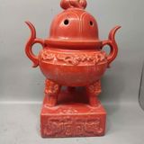  Lư Hương Ba Chân Đỏ Ngự Dụng Hoàng Cung BKCECN-9895 