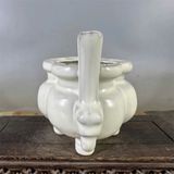  Lư hương sứ trắng ba chân cổ sưu tầm BKCECN-9896 