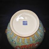  Bình tai đôi Pháp Lam họa tiết Thọ Đào BKCECN-9923 