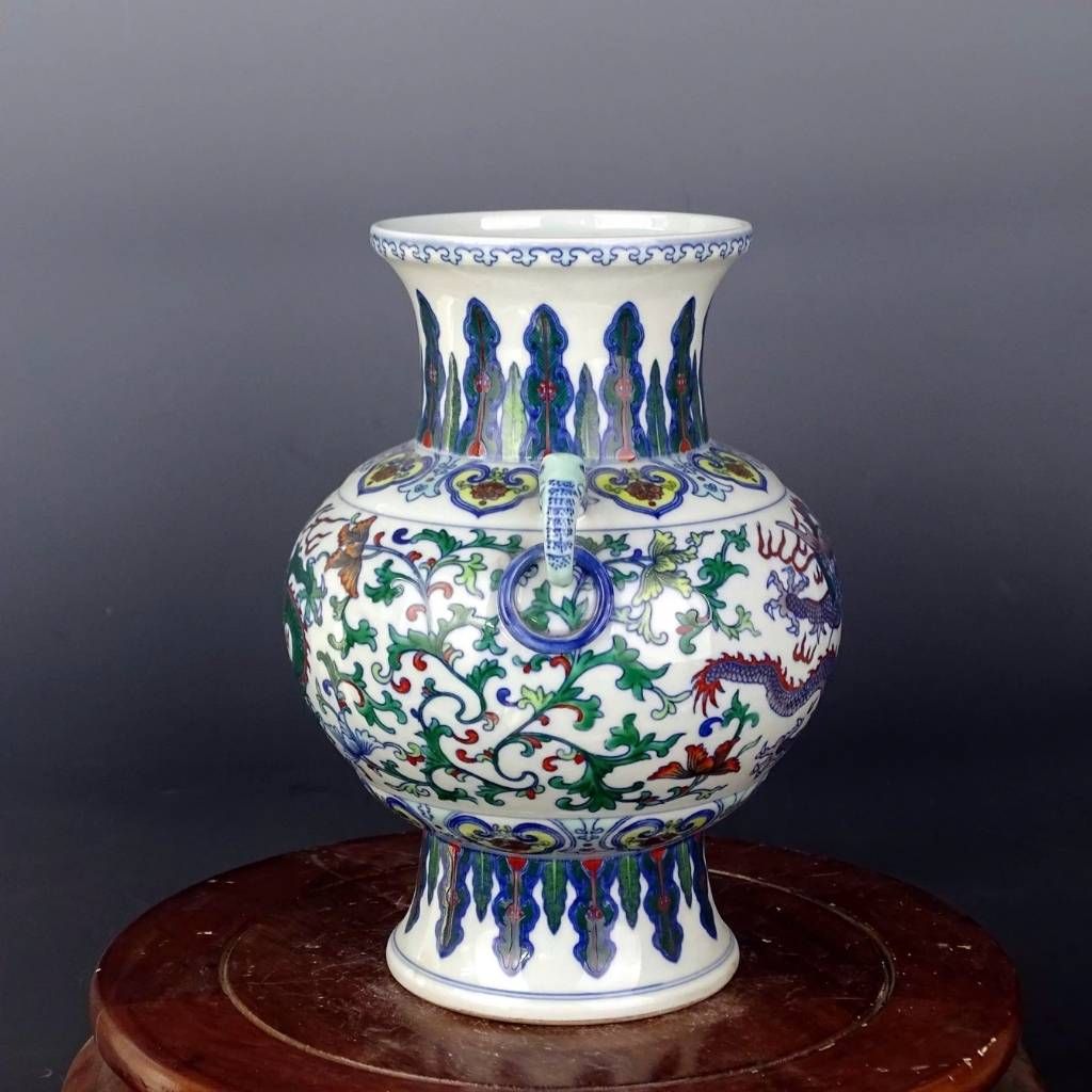  Bình gốm Tai Voi Rồng Đấu Thái BKCECN-9924 