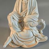  Tượng Phật Bà Quan Âm Gốm Sứ Trắng Cổ Điển BKCECN-9945 