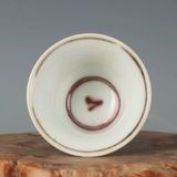  Ly Gốm Sứ Chân Cao Vẽ Phượng Hoàng Cổ  BKCECN-9956 