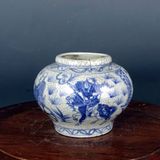  Bình Gốm Sứ Men Rạn Vẽ Lam Giả Cổ Mini BKCECN-9967 