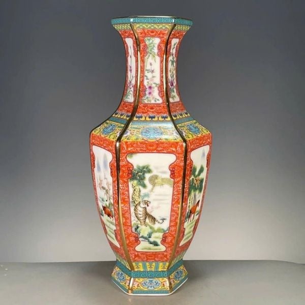  Bình Gốm 12 Con Giáp Đa Giác Đẹp  BKCECN-9969 