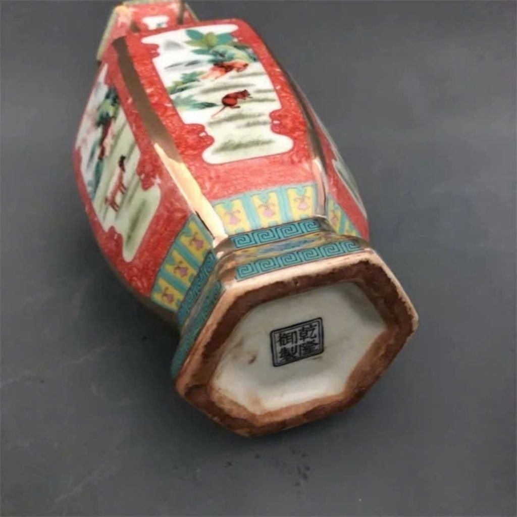  Bình Gốm 12 Con Giáp Đa Giác sưu tầm đẹpBKCECN-9970 