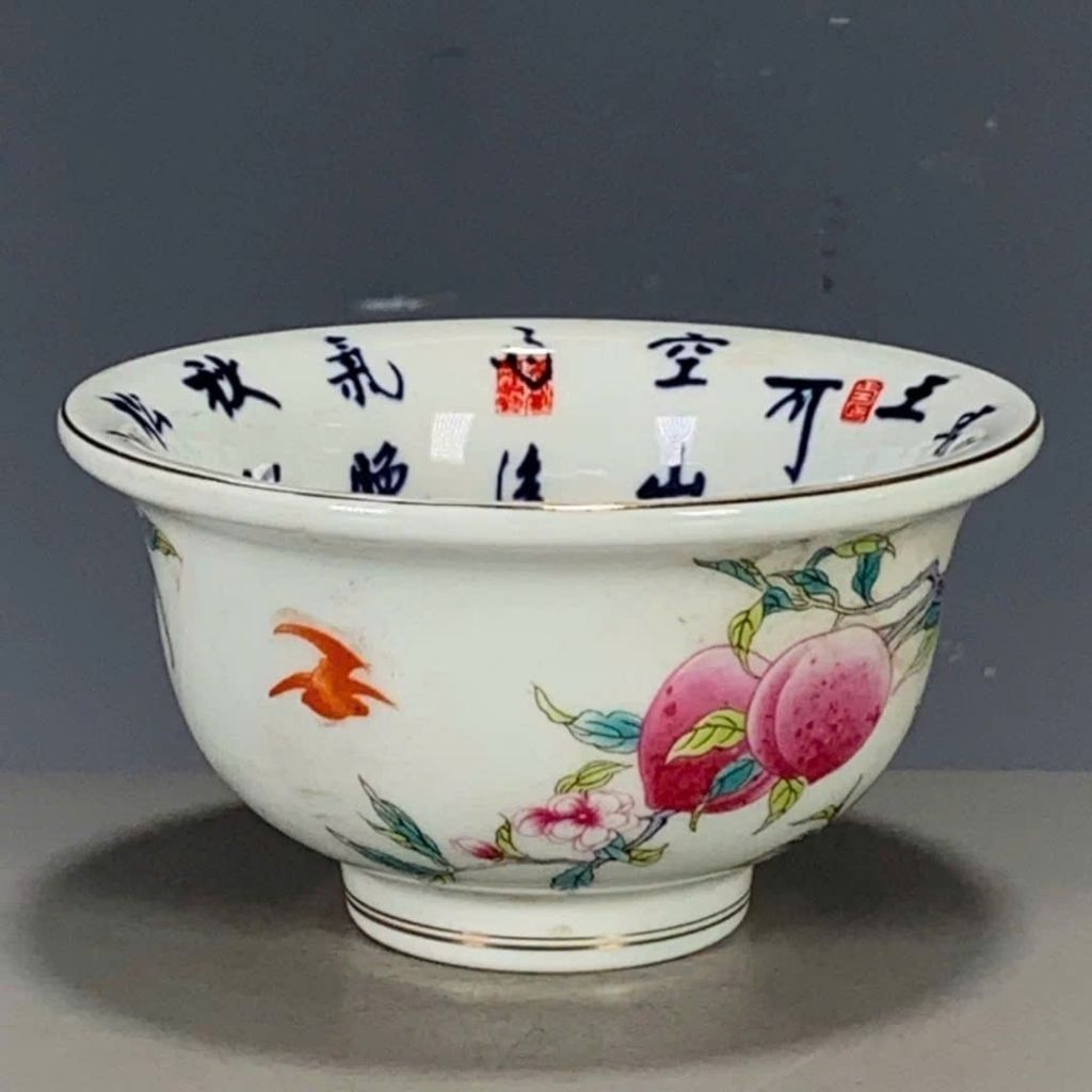 Bát Sứ Thọ Đào Sưu Tầm Vẽ Tay Tinh Xảo BKCECN-9976 