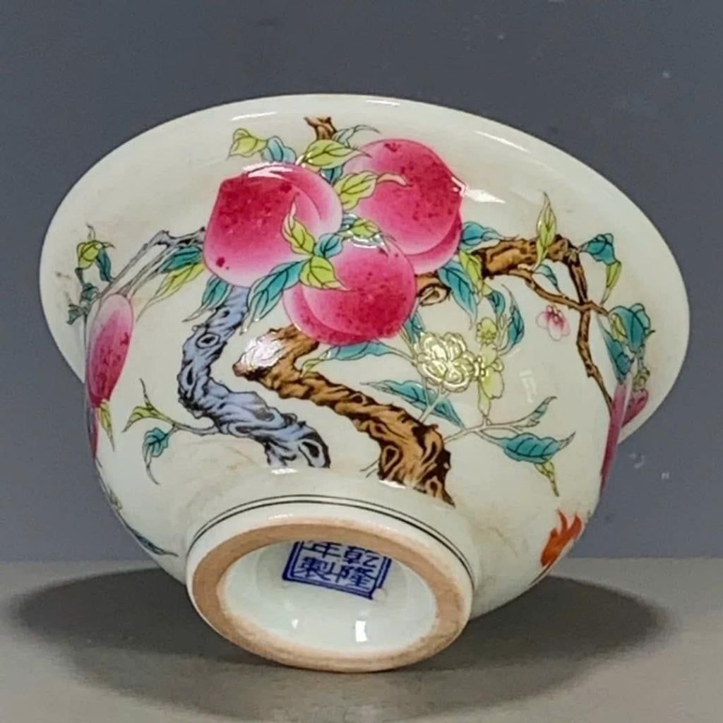 Bát Sứ Thọ Đào Sưu Tầm Vẽ Tay Tinh Xảo BKCECN-9976 