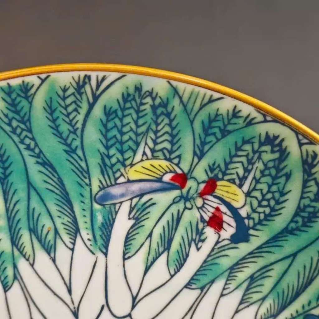  Đĩa Gốm Ngũ Đằng Phi Thảo Sưu Tầm Độc Bản BKCECN-9996 