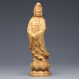  Tượng Phật Bà Quan Âm Gỗ Hoàng Dương Cao Cấp BKWOCN-9255 
