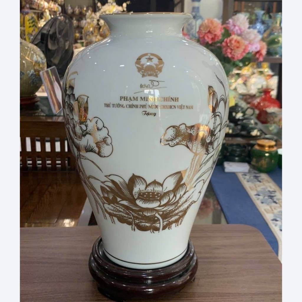  Bình Gốm Quà Tặng In Chữ Tổng Bí Thư Tô Lâm BKCECN-10223 