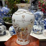  Bình Gốm in chữ Tổng Bí Thư Tô Lâm gốm sứ Bát tràng men ngà BKCEVN-10238 