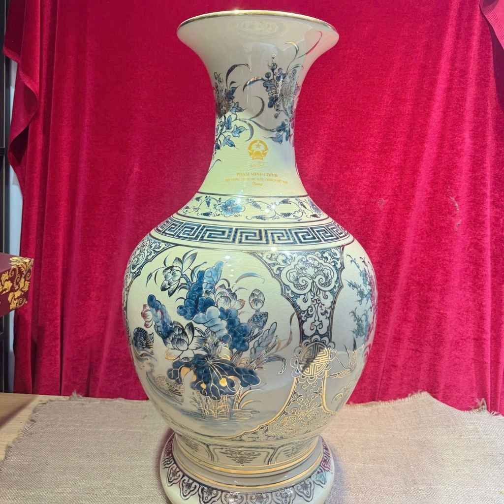  Bình Gốm Chu Đậu In Hình Thủ Tướng Phạm Minh Chính BKCEVN-9336 
