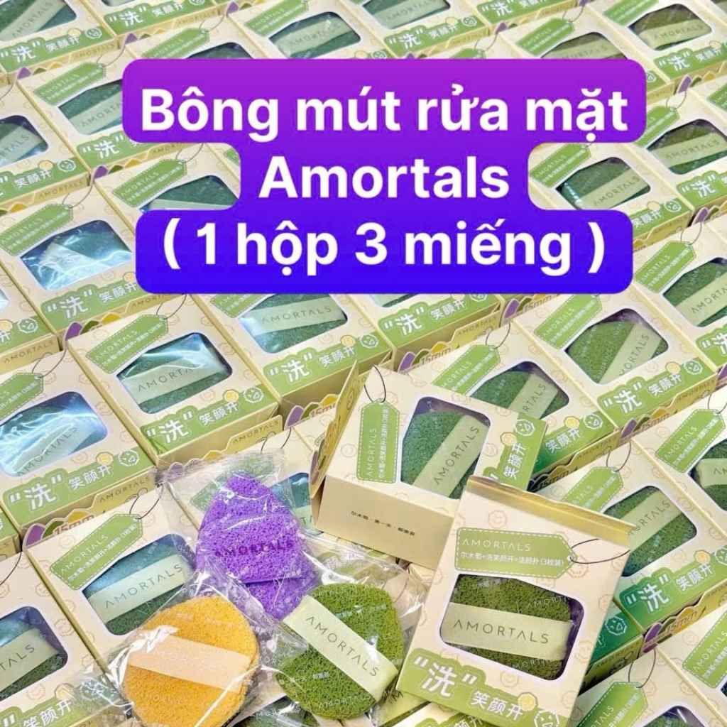  Bông Mút Rửa Mặt Bọt Biển Amortals Hình Giọt Nước BKCOKR-9067 