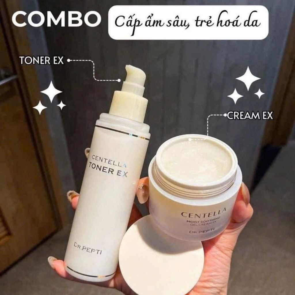  Bộ ba Dr.Pepti Centella dưỡng da căng bóng mịn màng BKCOKR-9079 